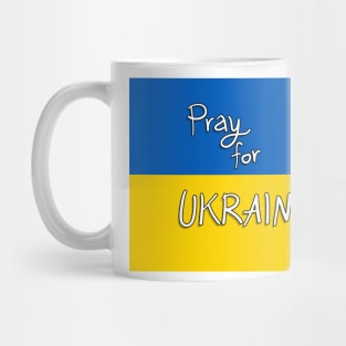 Pray For Ukraine Peace Antiwar National Flag Mug